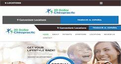 Desktop Screenshot of 20dollarchiropractic.com