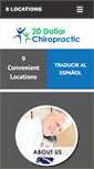 Mobile Screenshot of 20dollarchiropractic.com